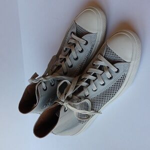 Converse X John Varvatos Chuck Taylor II Leather High Tops Shoes SZ 11 Tan